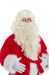 La longue barbe de Père Noël avec sa perruque (40 cm) – de couleur crème clair
