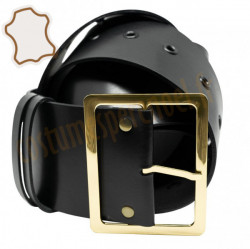 La ceinture de Père Noël en cuir naturel