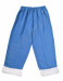 Costume de Père Noël bleu clair – une veste, un pantalon et un bonnet