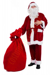 Costume de Père Noël en velours - ensemble de 9 éléments