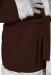 Costume de Père Noël marron foncé – une veste, un pantalon et un bonnet