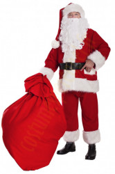 Costume de Père Noël Super Luxe en polaire – ensemble complet de 11 éléments