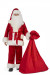 Costume de Père Noël Super Luxe en velours - ensemble complet de 9 éléments
